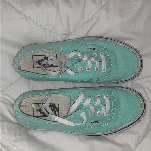 vans authentic mint green